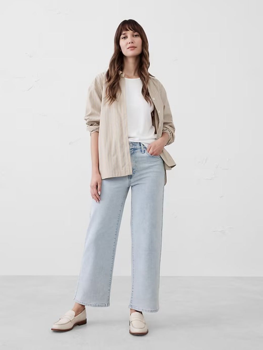 Banana Republic Light Blue Wide Leg Jeans